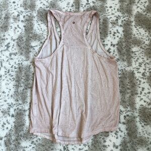 Lululemon pink washed tank top